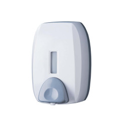 Dispenser sapone Basica - murale - capacità mousse 0,75 L - bianco/grigio - Medial