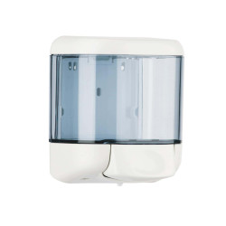 Dispenser sapone Prestige - murale - capacità 1 L -  bianco/azzurro trasparente - Mar Plast