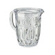 Caraffa decorata Milos - 1,7 L - metacrilato - trasparente - Leone