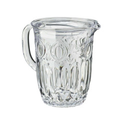 Caraffa decorata Milos - 1,7 L - metacrilato - trasparente - Leone