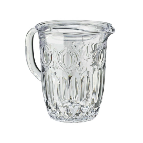 Caraffa decorata Milos - 1,7 L - metacrilato - trasparente - Leone