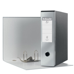 Registratore Eurofile G53 - dorso 8 cm - commerciale 23 x 30 cm - grigio metallizzato - Esselte
