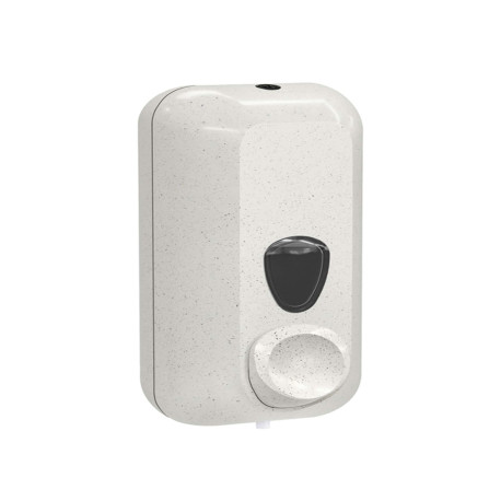 Dispenser sapone Woodplastic - murale - capacità 0,55 L - bianco - Mar Plast
