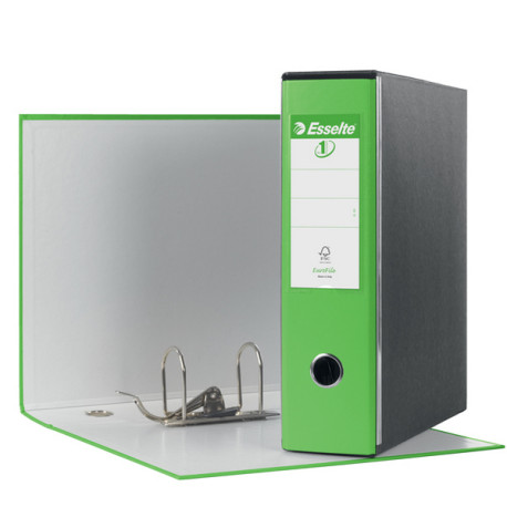 Registratore Eurofile G53 - dorso 8 cm - commerciale 23 x 30 cm - verde vivida - Esselte