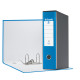 Registratore Eurofile G55 - dorso 8 cm - protocollo 23 x 33 cm - blu vivida - Esselte