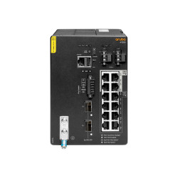 HPE Aruba 4100i - Switch - 8 x 10/100/1000 (PoE Class 4) + 4 x 10/100/1000 (PoE Class 6) + 2 x SFP+ - montabile su rail DIN - P