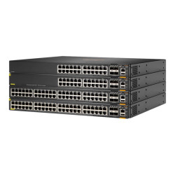 HPE Aruba 6300F - Switch - L3 - gestito - 24 x 10/100/1000 (PoE+) + 4 x 50 Gigabit Ethernet SFP56 - flusso d'aria da anteriore 