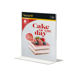 Display Portamenù a T - 10,5 x 14,8 cm (A6) - Securit