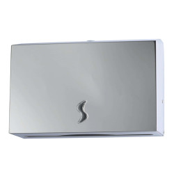Distributore asciugamani piegati C/Z - Brinox - 28x10,2x26,5 cm - acciaio inox - capacità 200 fogli - grigio - Medial
