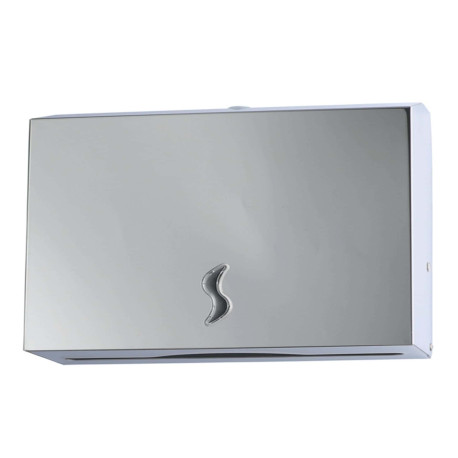 Distributore asciugamani piegati C/Z - Brinox - 28x10,2x26,5 cm - acciaio inox - capacità 200 fogli - grigio - Medial