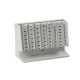 Distributore manuale di monete Eurocoin - 25 x 10,4 x 17 cm - grigio chiaro - Holenburg