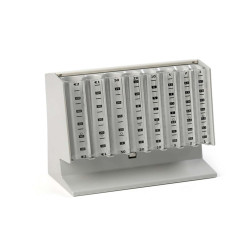Distributore manuale di monete Eurocoin - 25 x 10,4 x 17 cm - grigio chiaro - Holenburg