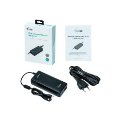 i-Tec Universal Charger USB-C PD 3.0 + 1x USB 3.0 - Alimentatore - 100-240 V c.a. V - 112 Watt - connettori di uscita 2 - nero