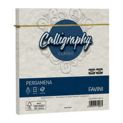 Busta Calligraphy Pergamena - 170 x 170 mm - 90 gr - perla 10 - Favini - conf. 25 pezzi