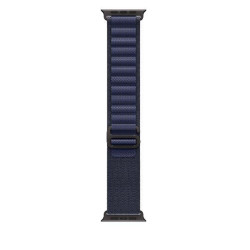 Apple Alpine Loop blu navy (49 mm) - Small - Titanio nero
