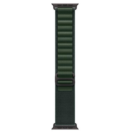Apple Alpine Loop verde scuro (49 mm) - Large - Titanio nero