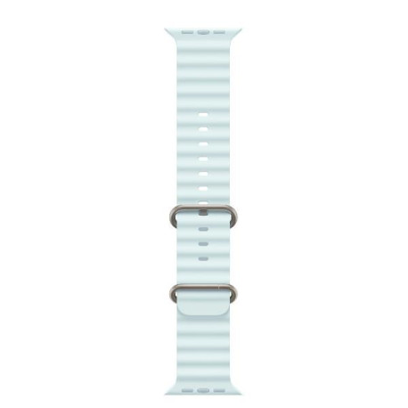 Apple Cinturino Ocean blu ghiaccio (49 mm) - Titanio naturale