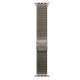 Apple Loop in maglia milanese in titanio naturale (49 mm) - Small