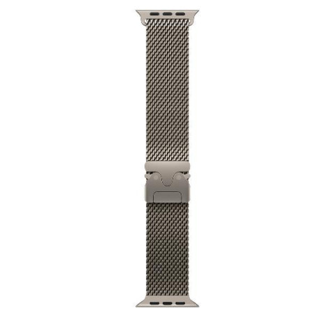 Apple Loop in maglia milanese in titanio naturale (49 mm) - Small