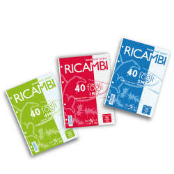 Ricambi forati Quaxima - A5 - 4 mm - 80 gr - Pigna - conf. 40 pezzi