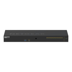 NETGEAR AV Line M4250-16XF - Switch - L3 - gestito - 16 x 10 Gigabit SFP+ - flusso d'aria da laterale a laterale - montabile su