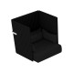 Divanetto Oasis OA1 - 1 posto - nero - Unisit