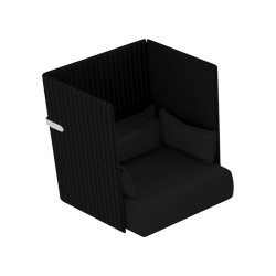 Divanetto Oasis OA1 - 1 posto - nero - Unisit
