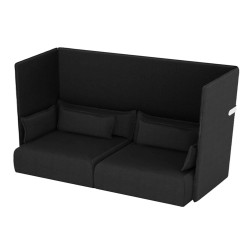 Divanetto Oasis OA2 - 2 posti - nero - Unisit
