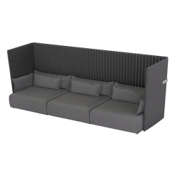 Divanetto Oasis OA3 - 3 posti - antracite - Unisit