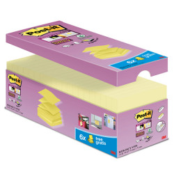Blocchetto Post itR Super Sticky Z Notes - R-330-SSCY-VP20 - per dispenser - 76 x 76 mm - giallo Canary - 90 fogli - Post itR -