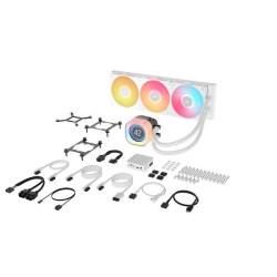 Corsair iCUE LINK TITAN 360 RX LCD Processore Raffreddatore di liquidi tutto in uno 12 cm Bianco