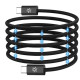 Celly USBCUSBCMAG1MBK - 60W USB-C to USB-C Magnetic Cable POWER DELIVERY