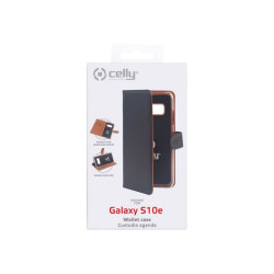 Celly Wally WALLY892 - Flip cover per cellulare - similpelle - nero - per Samsung Galaxy S10e
