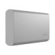 LaCie Portable SSD STKS1000400 - SSD - 1 TB - esterno (portatile) - USB (USB-C connettore) - moon silver - con Seagate Rescue D