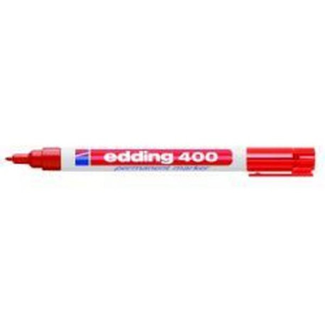 Edding 400 MARCATORE PERMANENTE PUNTA FINE TONDA ROSSO