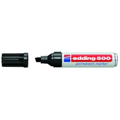 Edding 500 MARCATORE PERMANENTE NERO PUNTA A SCALPELLO