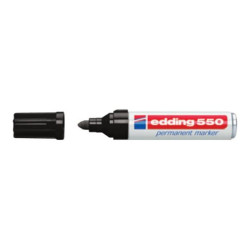 edding 550 - Marcatore - permanente - per vetro, metallo, plastica - rosso - 3-4 mm