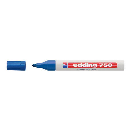 edding 750 paint - Marcatore - permanente - blu - inchiostro pigmentato - 2-4 mm