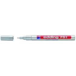 Edding 751 MARCATORE A VERNICE PUNTA CONICA ARGENTO