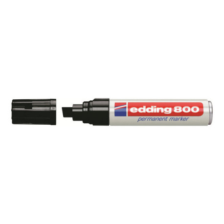 edding 800 - Marcatore - permanente - per vetro, metallo, plastica - nero - 4-12 mm