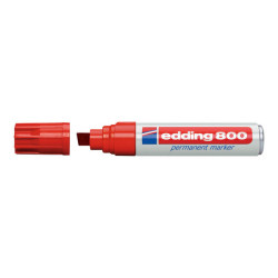 edding 800 - Marcatore - permanente - per vetro, metallo, plastica - rosso - 4-12 mm