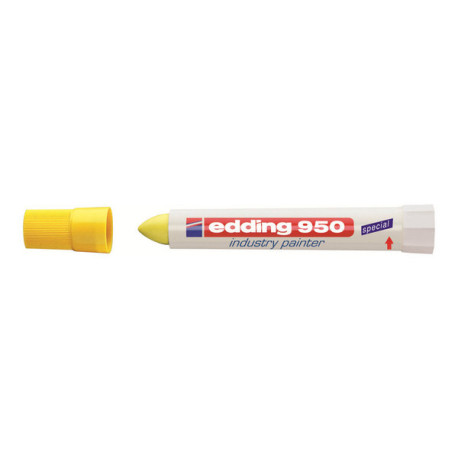 edding 950 industry - Pennarello indelebile - permanente - giallo - 10 mm