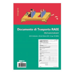 EdiPro CF10 BLOCCO DOCUMENTO DI TRASPORTO RAEE