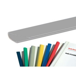 Dorsetti triangolari per rilegatura - 16 mm - grigio - Fellowes - scatola 25 pezzi