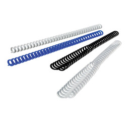 Dorsi ClickBind per rilegatura - 8 mm - ghiaccio - Ibico - scatola 50 pezzi