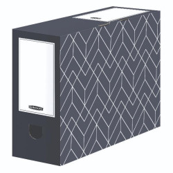 Fellowes Contenitore archivio dorso 10 DECOR 100MM TRANSFER FIL-URBAN GREY