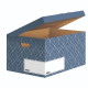 Fellowes DECOR FLIP TOP BOX - URBAN BLUE