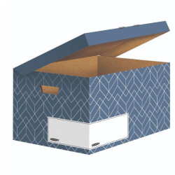 Fellowes DECOR FLIP TOP BOX - URBAN BLUE