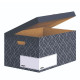 Fellowes DECOR FLIP TOP BOX - URBAN GREY