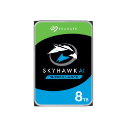 Seagate SkyHawk AI ST8000VE001 - HDD - 8 TB - interno - 3.5" - SATA 6Gb/s - buffer: 256 MB - con 3 anni Seagate Recupero dei da